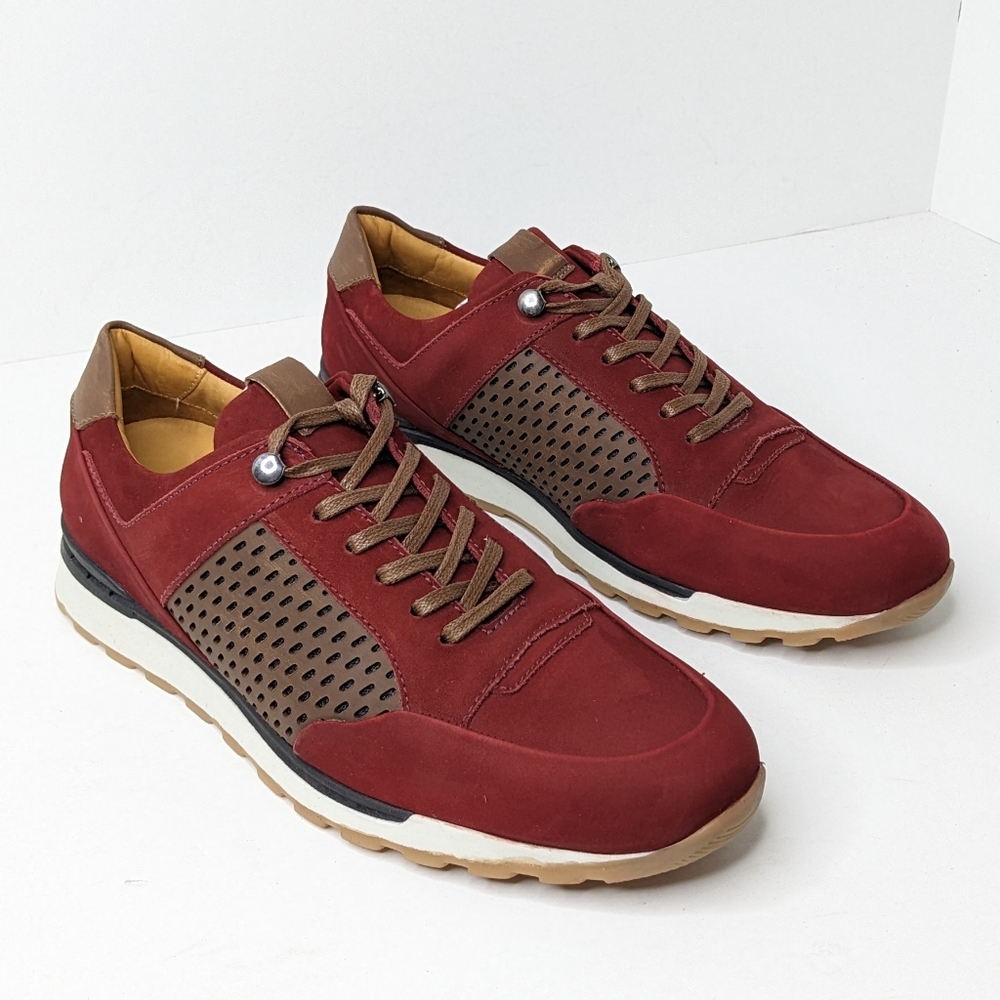 Brothers United Pasedena Sneakers, Red, Men's 7 M